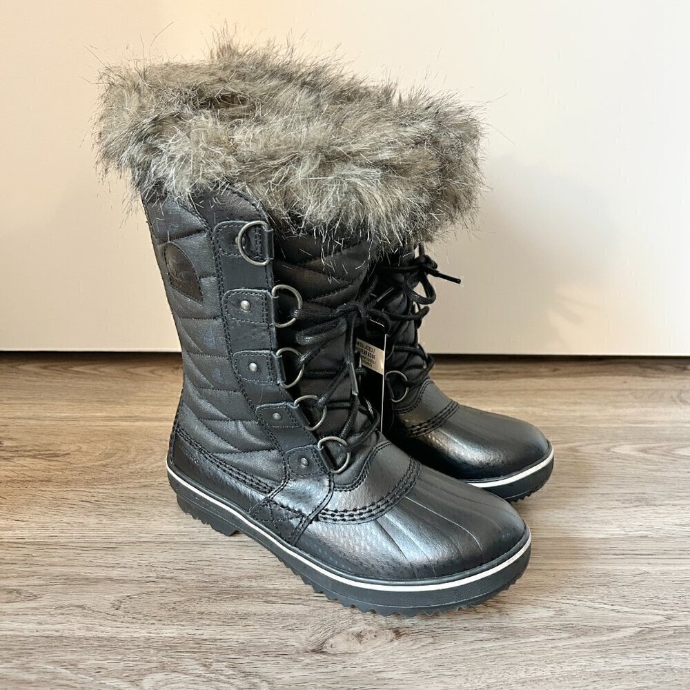 Sorel Women's Tofino II Waterproof Insulated Winter Boot in Black Size 6.5 NWT - Picture 2 of 10